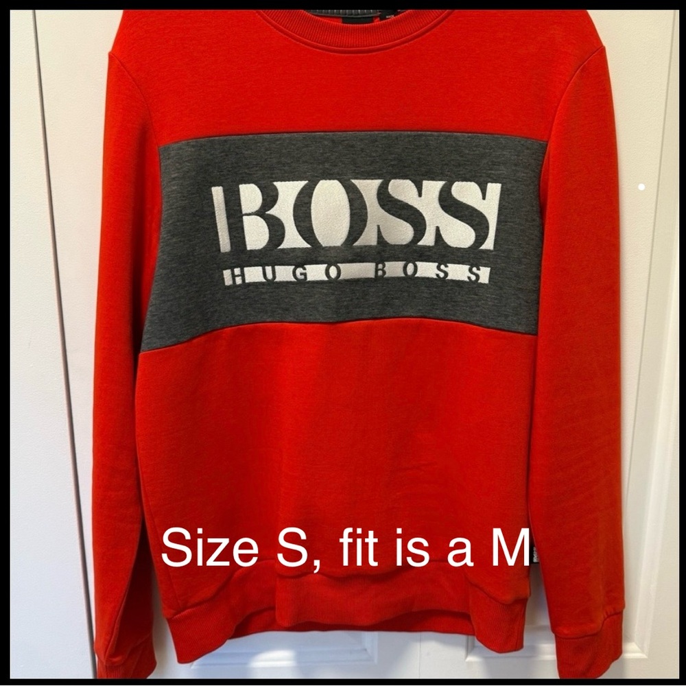 Hugo Boss Men's Red Sweater, size S, fits like a M.